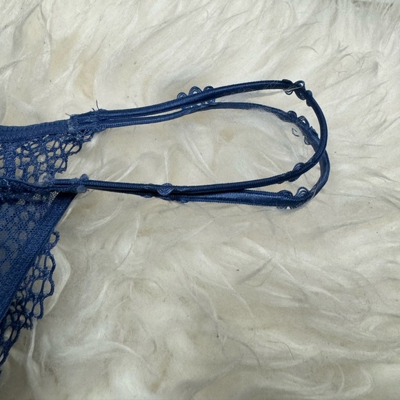 Blue Victorias Secret Itsy Lace Panty - Picture 3 of 8
